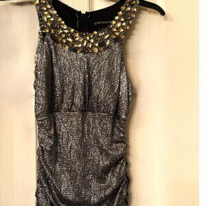 Cachet Silver Dress — Perfect for New Year’s Eve or Any Special Occasion